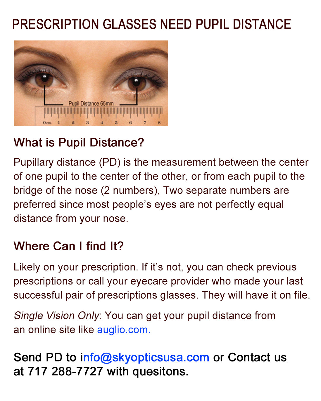 Pupil Distance