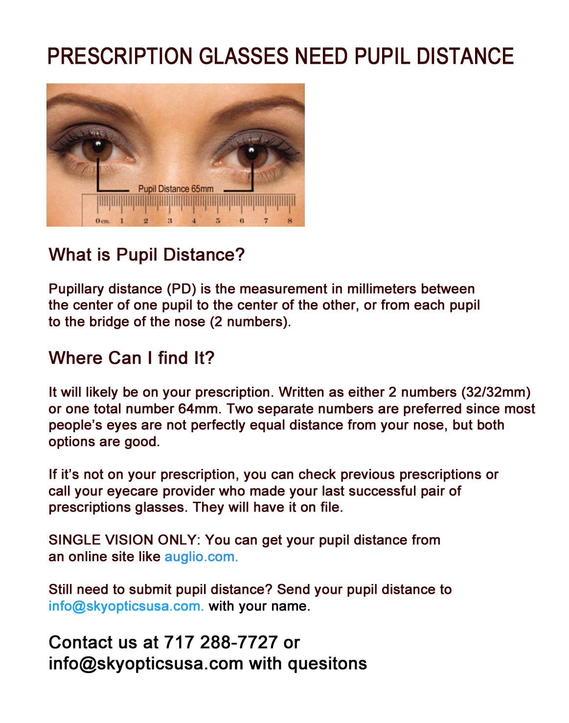 Pupil Distance
