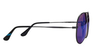 Sky-Optics-Classic-C108 Sunglasses Shiny Dark Gunmetal with Polarized Desert Blue Lenses