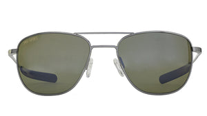Shiny Gunmetal | Polarized Green Silver