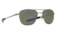 Sky-Optics-Pilot-P506-Sunglasses-Shiny Gunmetal with Polarized Green Silver Lenses Corner-2