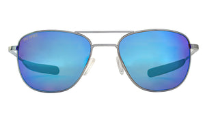 Shiny Gunmetal | Polarized Desert Blue